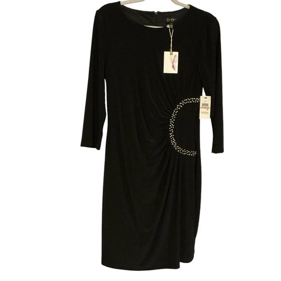 Jessica Simpson black tide‎ dress size 12 - Picture 1 of 6